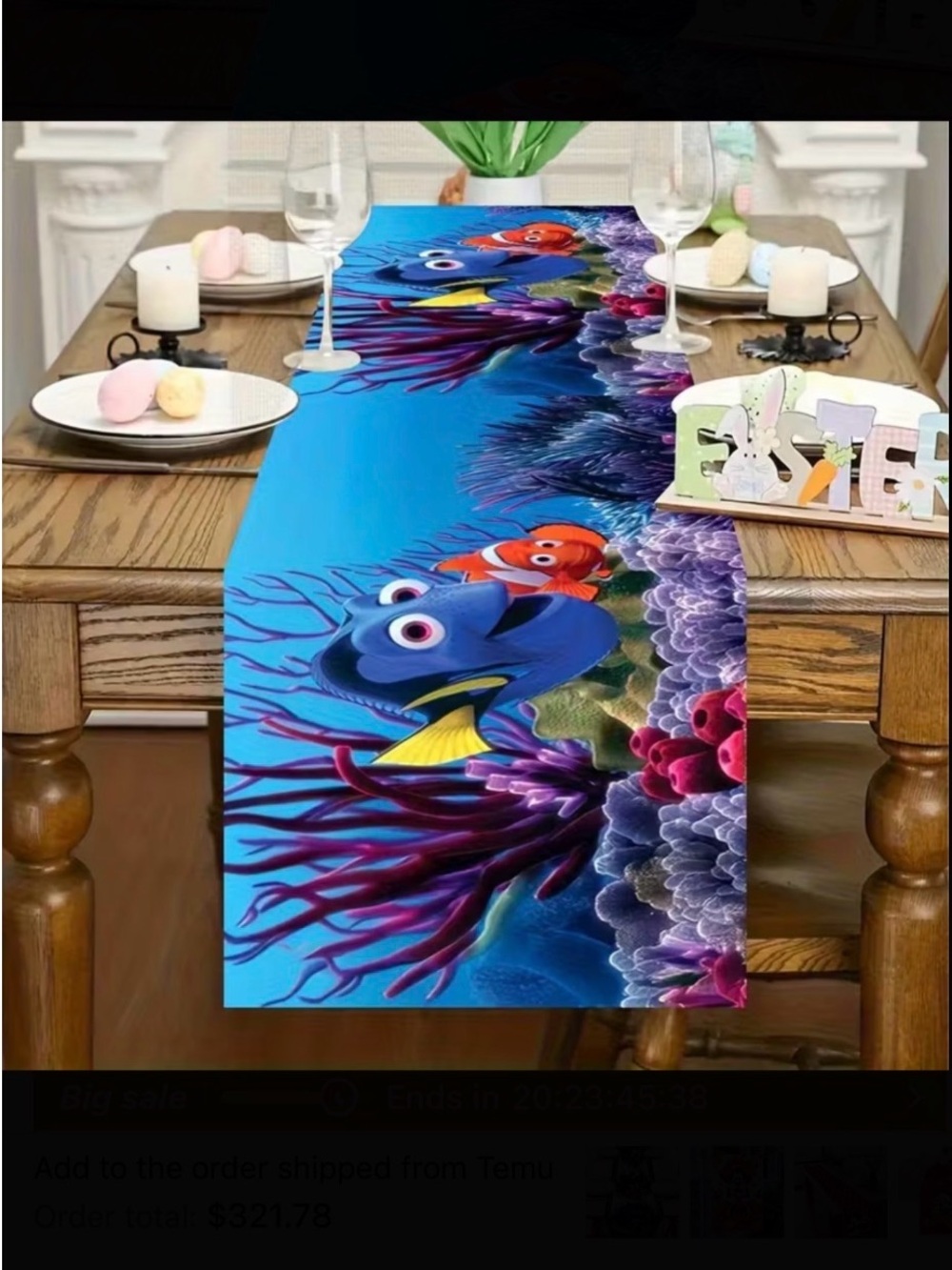 Finding Nemo Table Runner